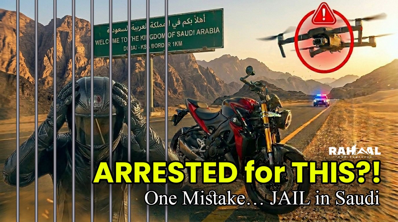 Umrah on Bike from Dubai: I Got ARRESTED in Saudi Arabia